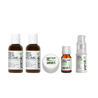 Yarok Summer Travel Pack, Shampoo, Conditioner, Hair Serum, Whip